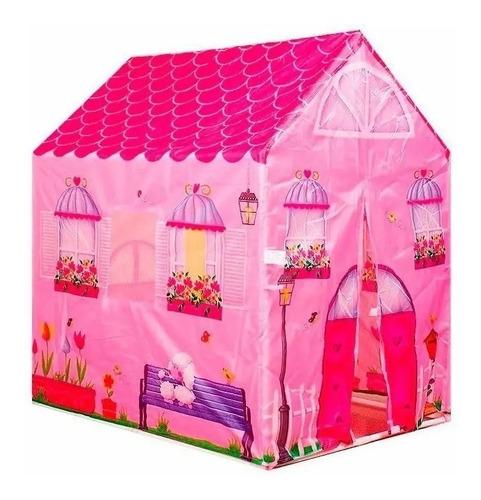 Carpa Casa Casita Castillo Rosa Princesas Facil Armado Nenas 2