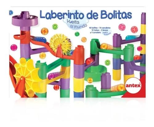 Juego De Mesa Laberinto De Bolitas Vuelta Al Mundo Antex Multicolor 5