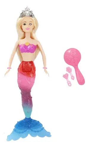 Bonnie Pink Muñeca Princesa Sirena 30cm Articulada Con Accesorios 2