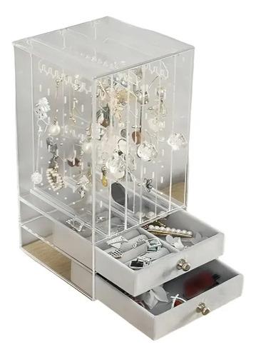 Organizador Bijou Aros Collares Alhajeros Joyas Anillos Gris