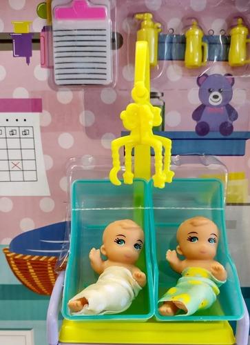 Muñeca Kiara Pediatra Doctora Con 2 Bebes Y Accesorios Poppi 7