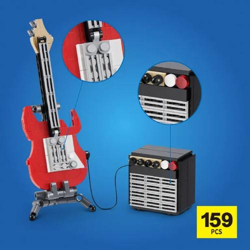 Bloques Max Para Armar Adorno Guitarra 159 Piezas Decoracion 159 Guitarra Amplificador 3