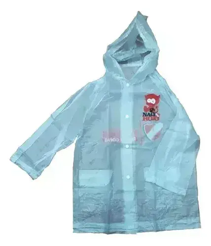 Piloto De Lluvia Con Capucha Independiente Oficial Impermeab Blanco 4 6
