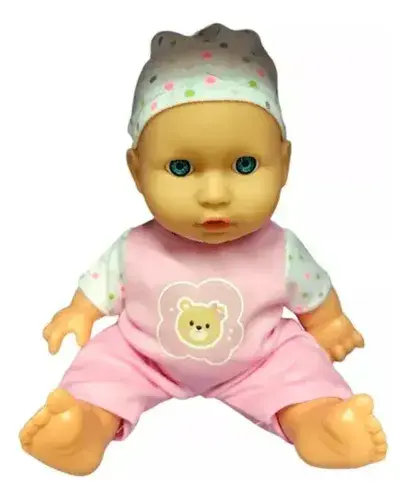 Bebe Bebote Tiny Elu Cuerpo Plástico Con Ropa Juguete 22cm 2