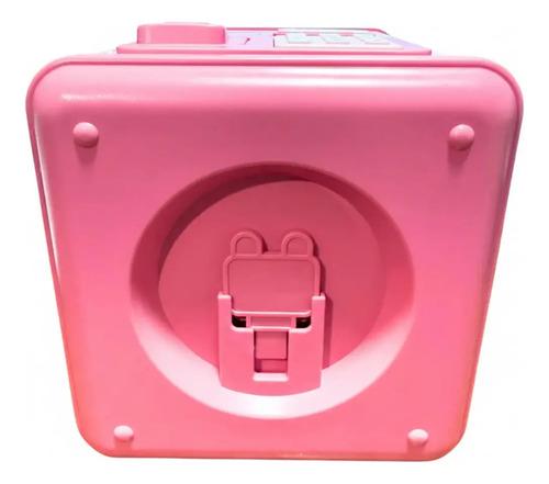 Caja Fuerte Infantil Juguete Alcancia Luz Sonido Tiny Niñas Rosa 8