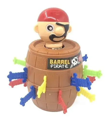 Juego Barril Pirata Con Muñeco Salta Juego De Mesa Prendas 6