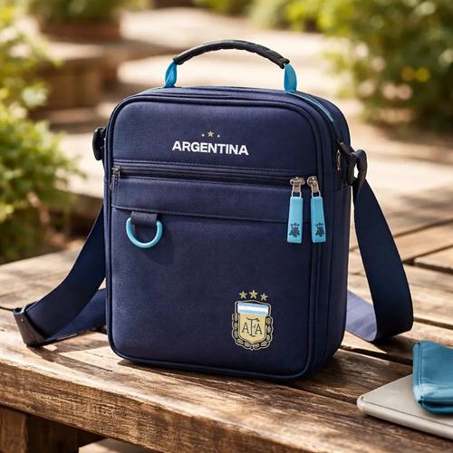 Morral Bandolera Argentina Licencia Oficial Azul