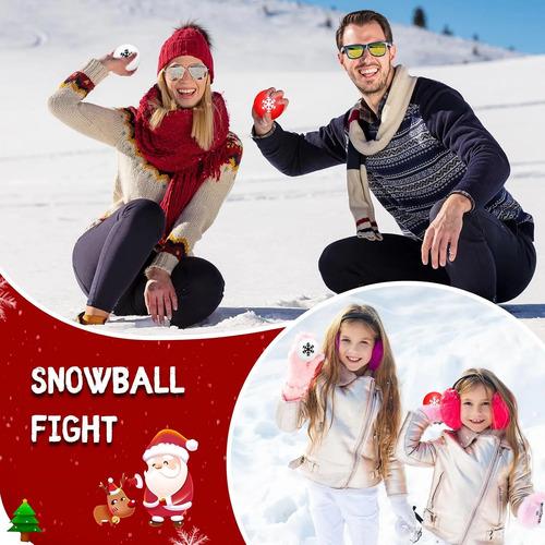 Set 36 Pelotas Antiestrés Navidad Copo De Nieve Kasyat Rojo Y Blanco 5