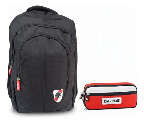 Super Combo Escolar Mochila + Cartuchera River Plate Lic Ofi