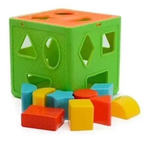 Juguete Cubo Didactico Con Encastres Duravit Primeras Formas Los Niños Desarrollan La Motricidad Fina, Aprenden A Reconocer Formas Y Colores Multicolor 5