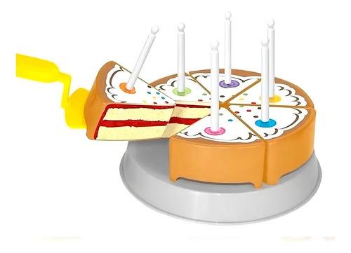 Juego De Cumpleaños Con Torta Y Accesorios Encastre Antex Blanco 4