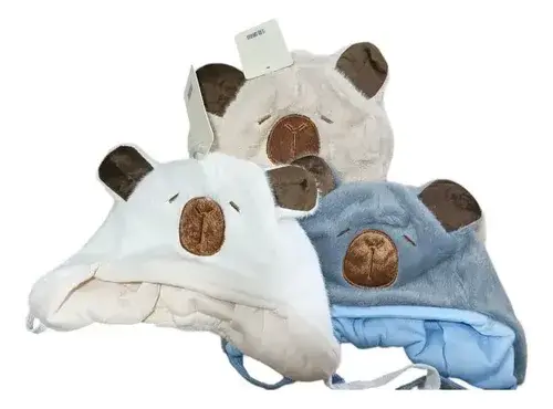 Gorro Gorrito Para Bebé Abrigado Super Suve Capybara Soft 7