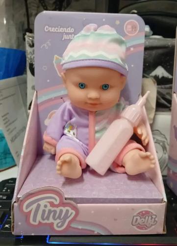 Muñeca Bebe Tiny 20 Cm Con Accesorios Mamadera Juguete 22cm 3