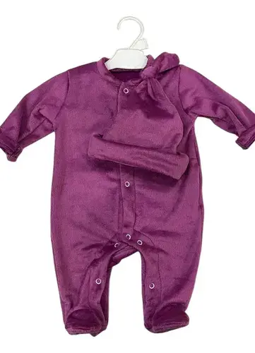 Enterito Bebe Beba Recien Nacida Plush Abrigado + Gorrito 4