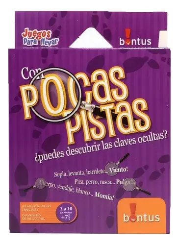 Juego De Mesa Pocas Pistas Bontus Cartas 3 A 10 Jugadores 5