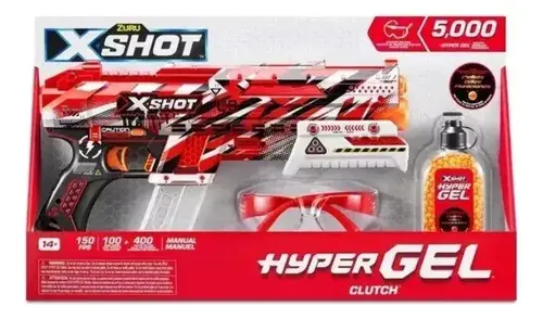 Pistola Lanza Bolitas De Gel Hydrogel 5000 Bolitas X Shot Roja 6