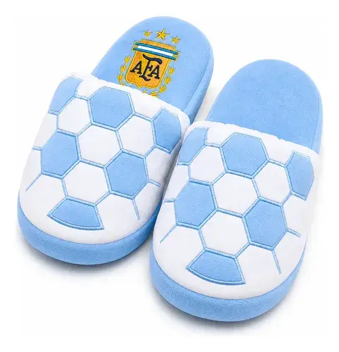 Pantuflas Argentina Abrigadas Unisex Diseño 3 Estrellas Argentina 34-36