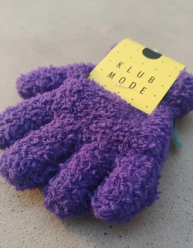 Guantes Abrigados Varios Diseños Infantiles Klub Mode Violeta Unico Lana 4