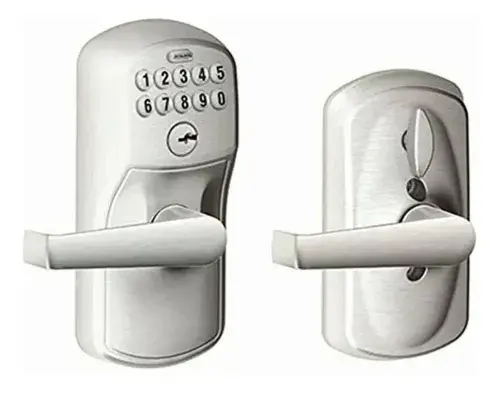 Cerradura Electrónica Schlage Plymouth En Cromo Satinado
