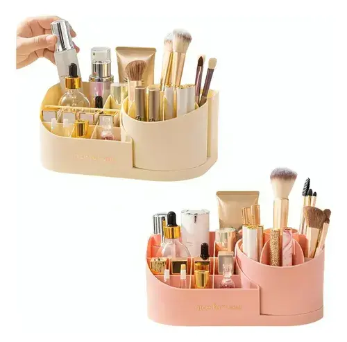 Organizador Maquillaje Porta Brochas Giratorio Cosmeticos 9