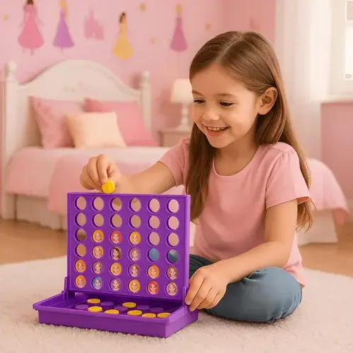 Juego De Mesa 4 En Linea Frozen Ditoys 2370