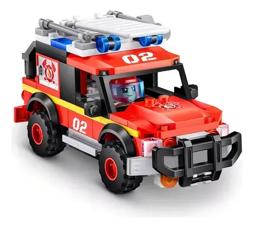 Bloques Zuru Max City Estación De Bomberos 265 Piezas Fire Rescue 3