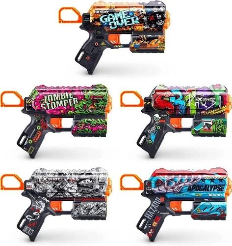 Pistola Lanza Dardos X Shot Skins Flux Con 8 Dardos Juguete 6