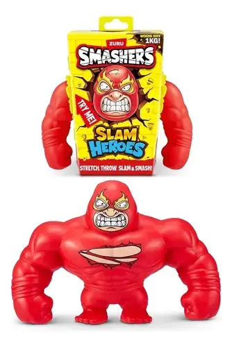 Smashers Zuru Slam Heroes Muñeco Luchador Estirar Y Aplastar