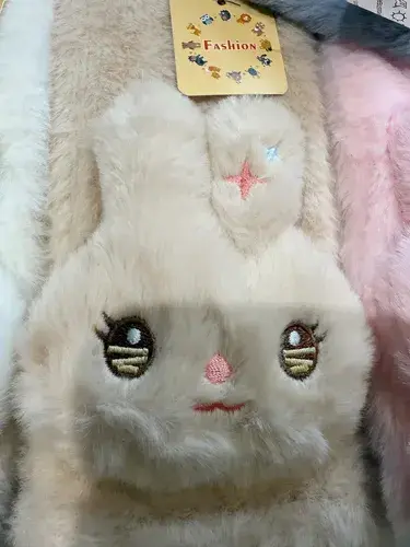 Bufanda Para Niños Peluche Abrigada Invierno Conejo Abrigo 7