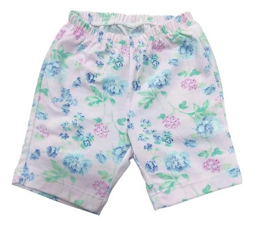 Conjunto Bebe Beba Algodon Estampado Con Volado Flores Rosa Floreado 2-4m 4