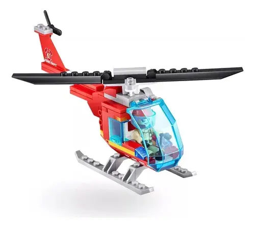 Bloques Max Para Armar Bombero Camion Helicoptero 265 Piezas 265 Fire Rescue 5