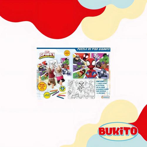 Puzzle Spidey 24 Pizas Gigante De Piso Bifaz Tapimovil 7