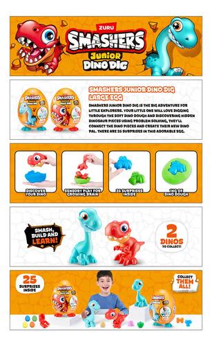 Zuru Smashers Junior Dino Dig Huevo Grande Jurassic Sorpresa 10