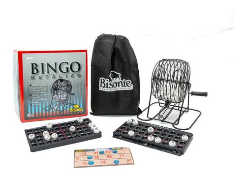 Bingo Bolillero Metálico 90 Bolillas Numeradas Bisonte 11
