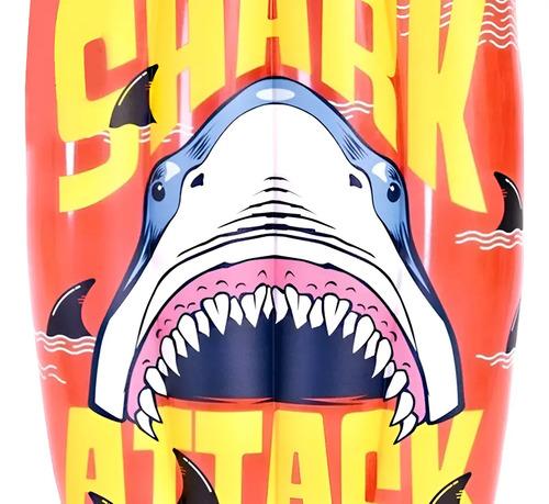 Tabla Barrenadora Inflable Tiburon Shark Pileta Niño Verano 9