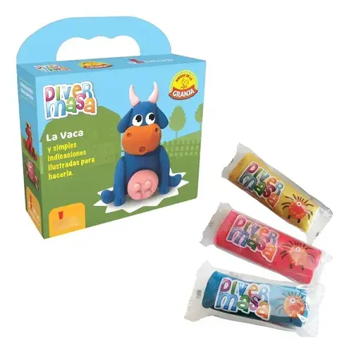 Juego Masas Plastilina Diver Masa Vaca Vaquita 210gr Bontus