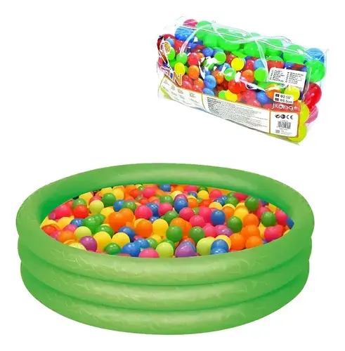 Pileta Pelotero Inflable Para Bebes Niños 100cm Agua Juegos 10