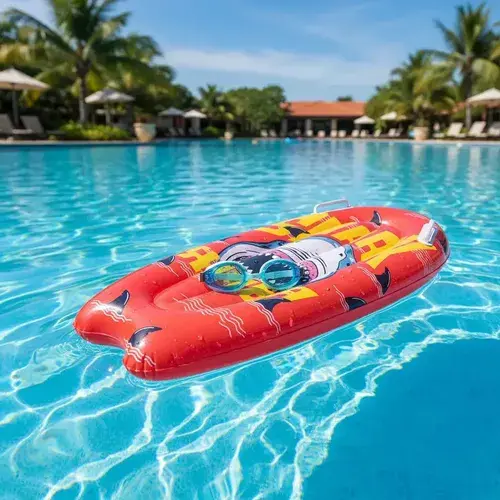 Tabla Barrenadora Inflable Tiburon Shark Pileta Niño Verano 10