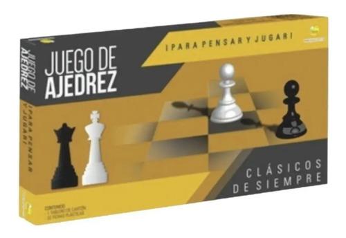 Ajedrez Yuyu Juego De Estrategia Tablero Plástico 35cm
