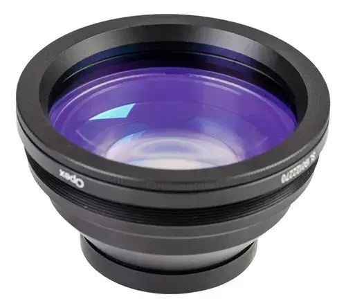 Lente F-theta Cloudray 1064nm F100 Campo 7x7 Cm Rosca M85 Rosca M85 Negro 2