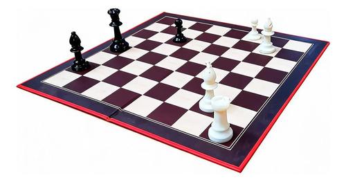 Juego De Ajedrez Bisonte Tablero Grande 34x34 Cm Plastico 4
