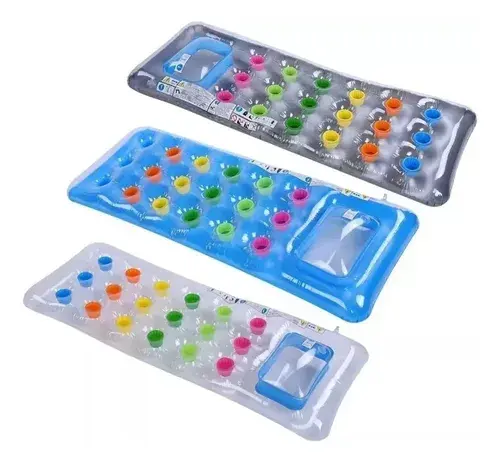 Combo Parlante Para Pileta Sumergible + Colchoneta Portavaso Celeste 7