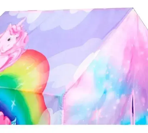 Carpa Casa Casita Infantil Nena Unicornios Arcoiris Poppi 6