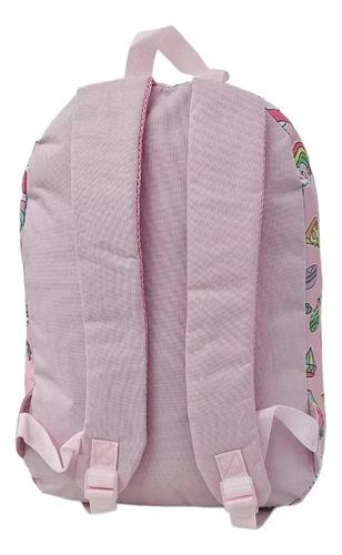 Mochila Escolar Dibujos Futbol Cohete Niños Primaria Grande Color Rosa Diseño De La Tela Unicornio 3