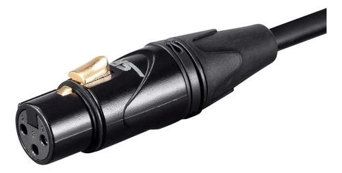 Cable Micrófono Xlr Macho A Xlr Hembra Monoprice Star Quad 4