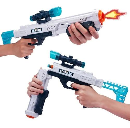 Escopeta Con Mira Ojo De Halcon Rifle Pistola Dardos X Shot Rojo 3