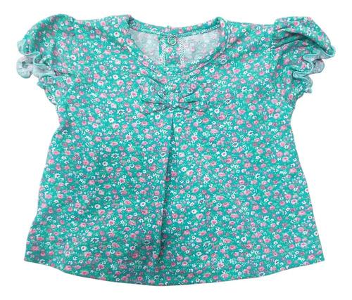 Conjunto Bebe Beba Remera + Calza Estampado Voladito Y Moño 2