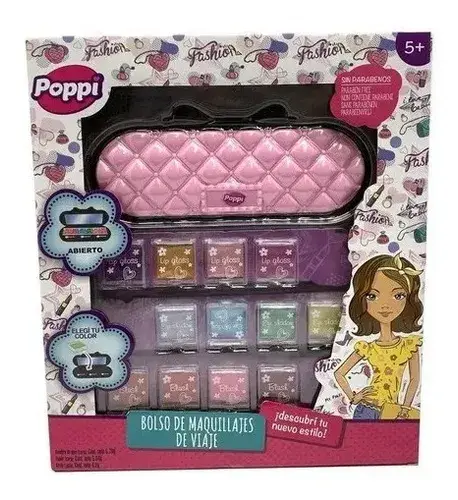 Bolso Cartera Fashion De Maquillaje Para Niñas Pinturitas 7