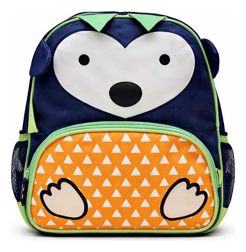 Mochila Jardin Infantil Niños Diseño Animales Puercoespin Puercoespín Joaquín Rayas 6