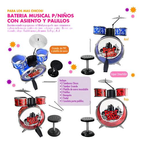 Bateria Musical Para Niños First Band - Art. Fd2541 2